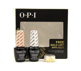 Share Set of Two OPI GelColor - Passion - Funny Bunny with Free Gold Leaf Applique