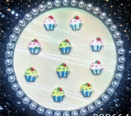 ΑΞΕΣΟΥΑΡ ΝΥΧΙΩΝ 3D CUPCAKE 10ΤΜΧ